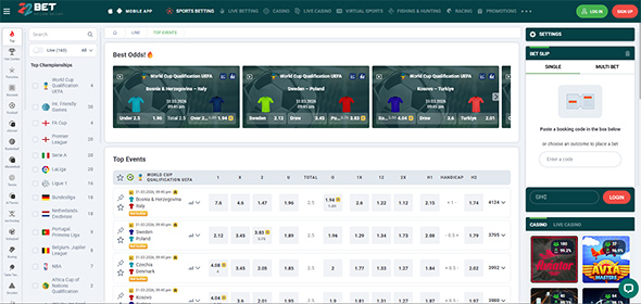 22Bet betting site