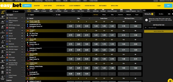 Easybet betting site