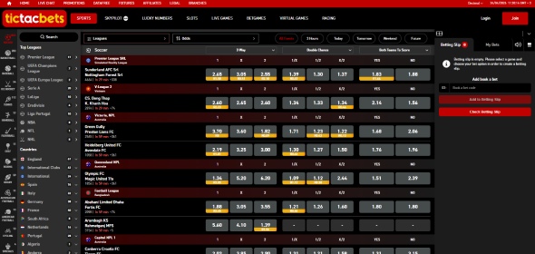 TicTacBets betting site